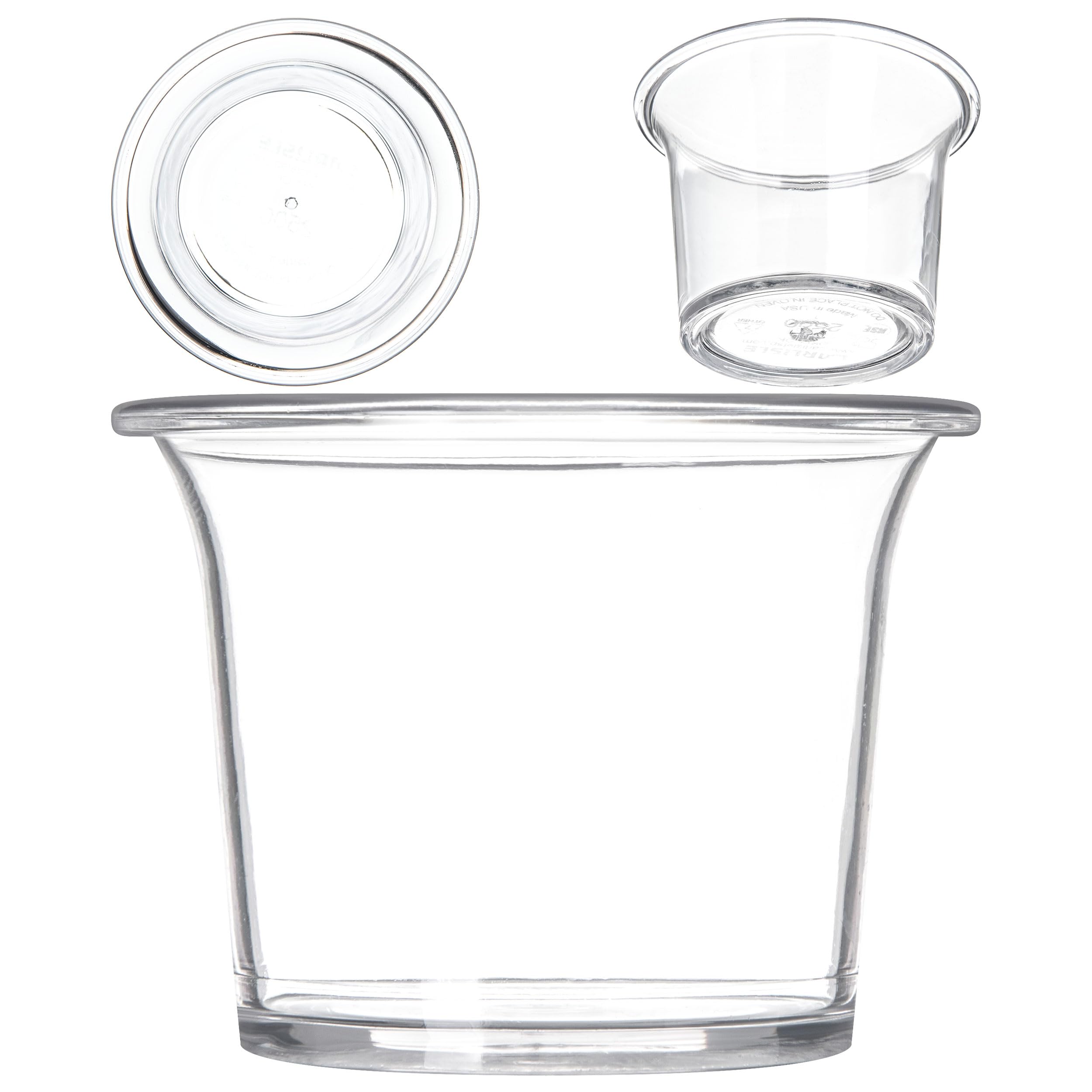Carlisle FoodService Products 250007 SAN Classic Sauce Cup, 2.5 oz Capacity, Clear (Case of 72)