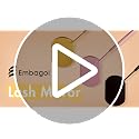 Embagol Large Lash Mirror for Eyelash Extensions Stainless Steel Black