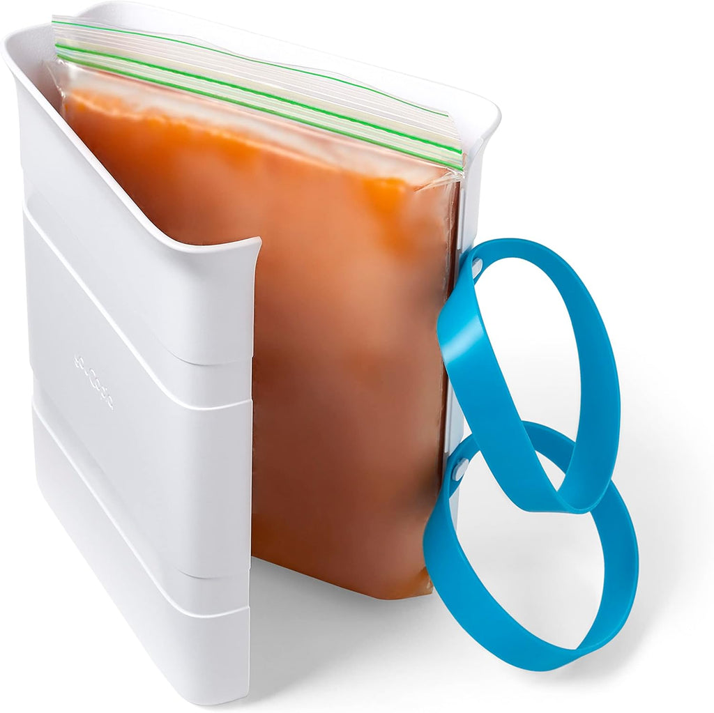 YouCopia FreezeUp Freezer Food Block Maker - 6 Cup Meal Prep Container for Soup & Leftovers