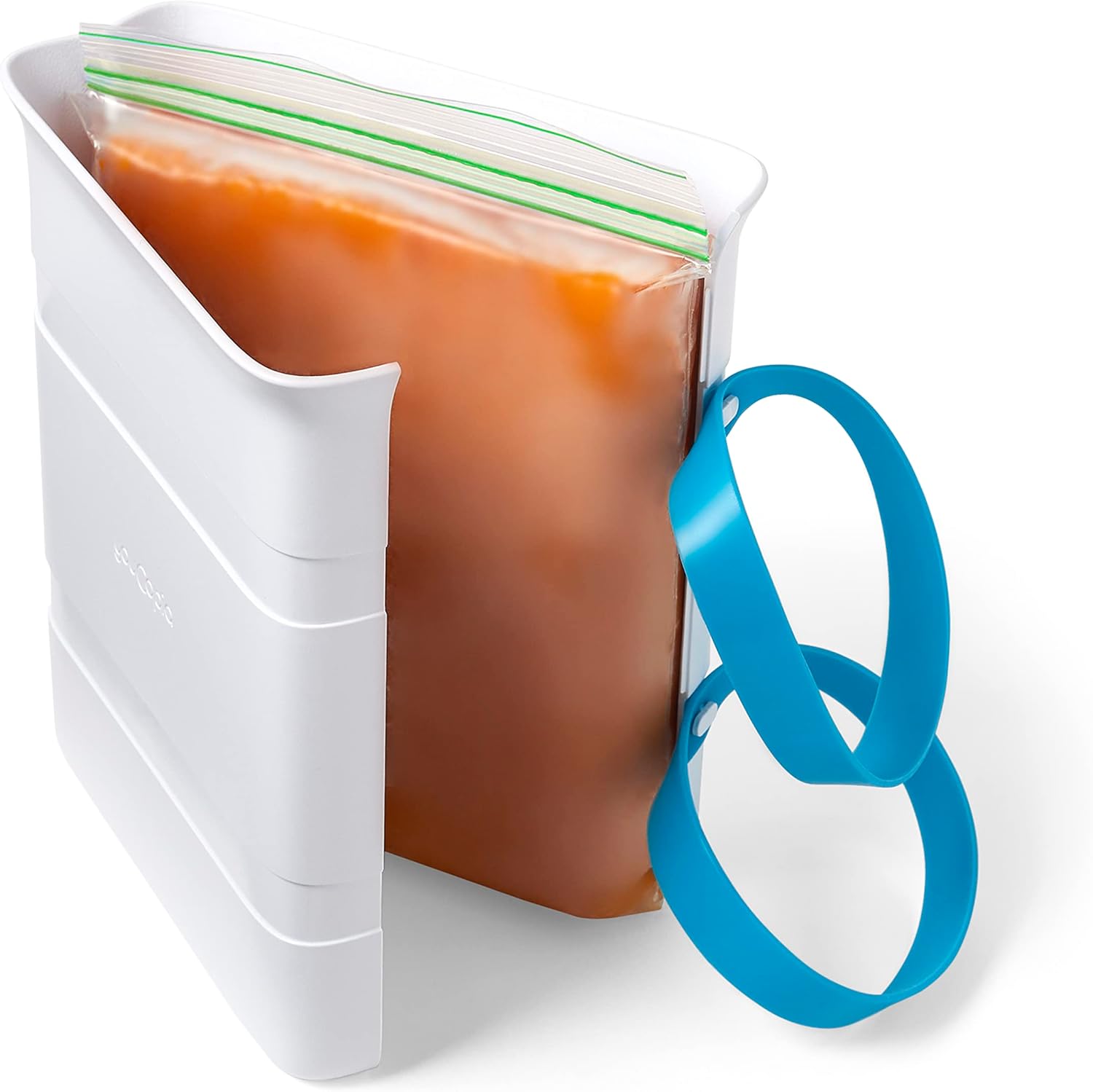 YouCopia FreezeUp Freezer Food Block Maker - 6 Cup Meal Prep Container for Soup & Leftovers
