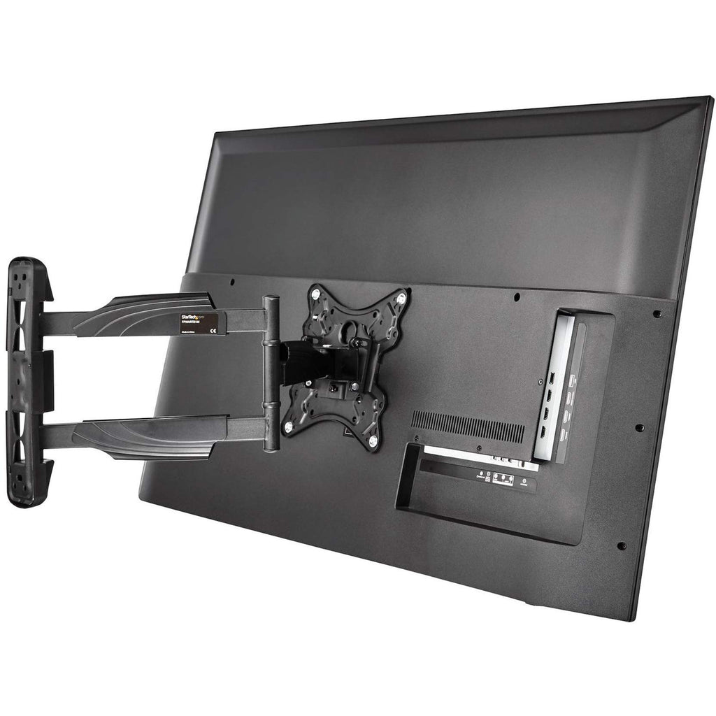 StarTech.com Full Motion TV Wall Mount - 32-55 inch (77lb/35kg) VESA Displays - Low Profile Universal Flat Screen TV Wall Mount - Heavy Duty Adjustable Tilt/Swivel Articulating Arm Bracket (FPWARTB1M)