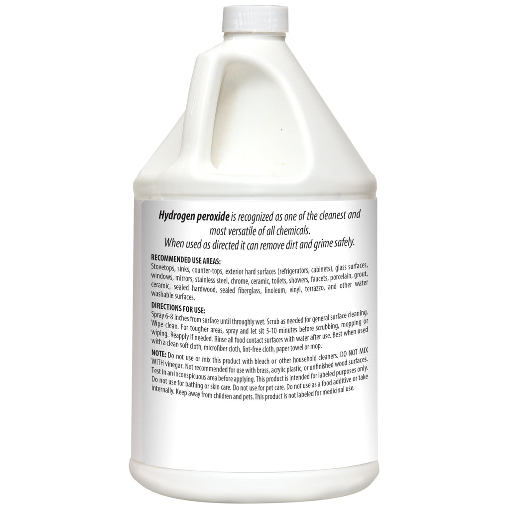 HARRIS Hydrogen Peroxide Ready to Use, 128oz, for Kitchen, Bath, Laundry and Home with Easy Fill Funnel Included, Unscented