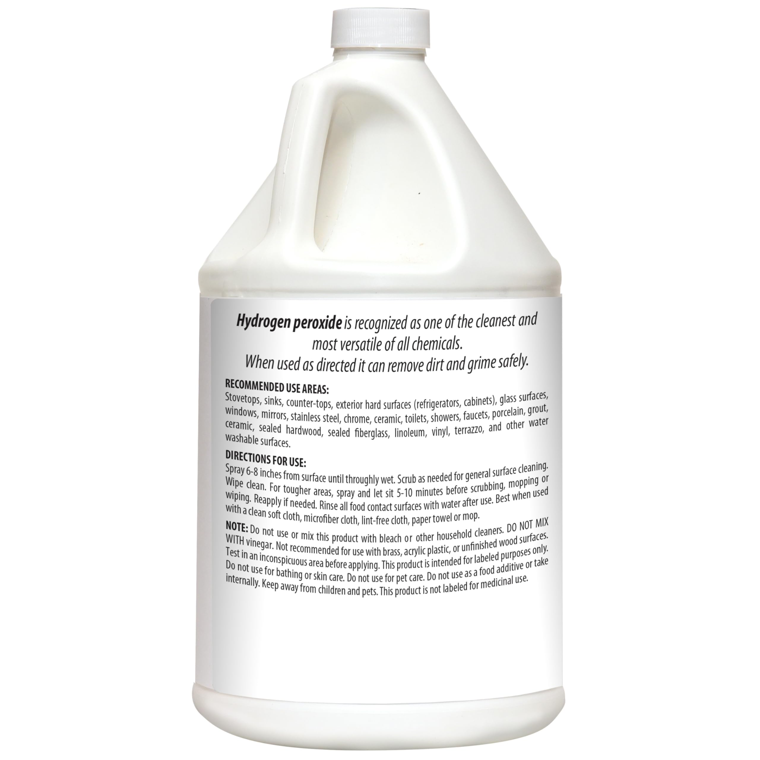 HARRIS Hydrogen Peroxide Ready to Use, 128oz, for Kitchen, Bath, Laundry and Home with Easy Fill Funnel Included, Unscented