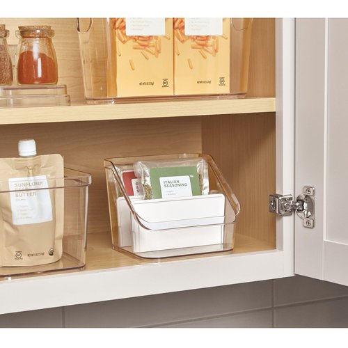InterDesign Crisp Divided Organizer, Clear/Matte White
