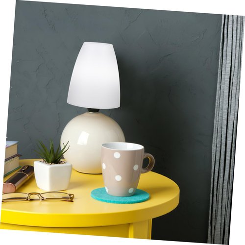 Uonlytech Plastic Lamp Shade for Desk Lamp E14 Base Small Table Cover with Simple Design Replacement Plastic Lampshade for Home Study Hotel Use 3.93 X 3.93 X 4.52 Inches