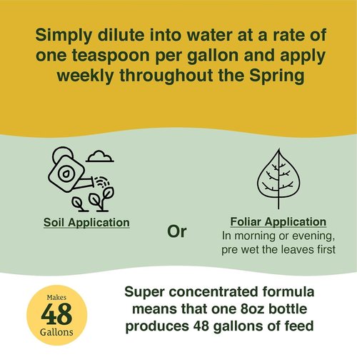 Farmer's Secret Spring Booster Fertilizer - Super Concentrated 8-16-8 Formula for All Plants (8oz)