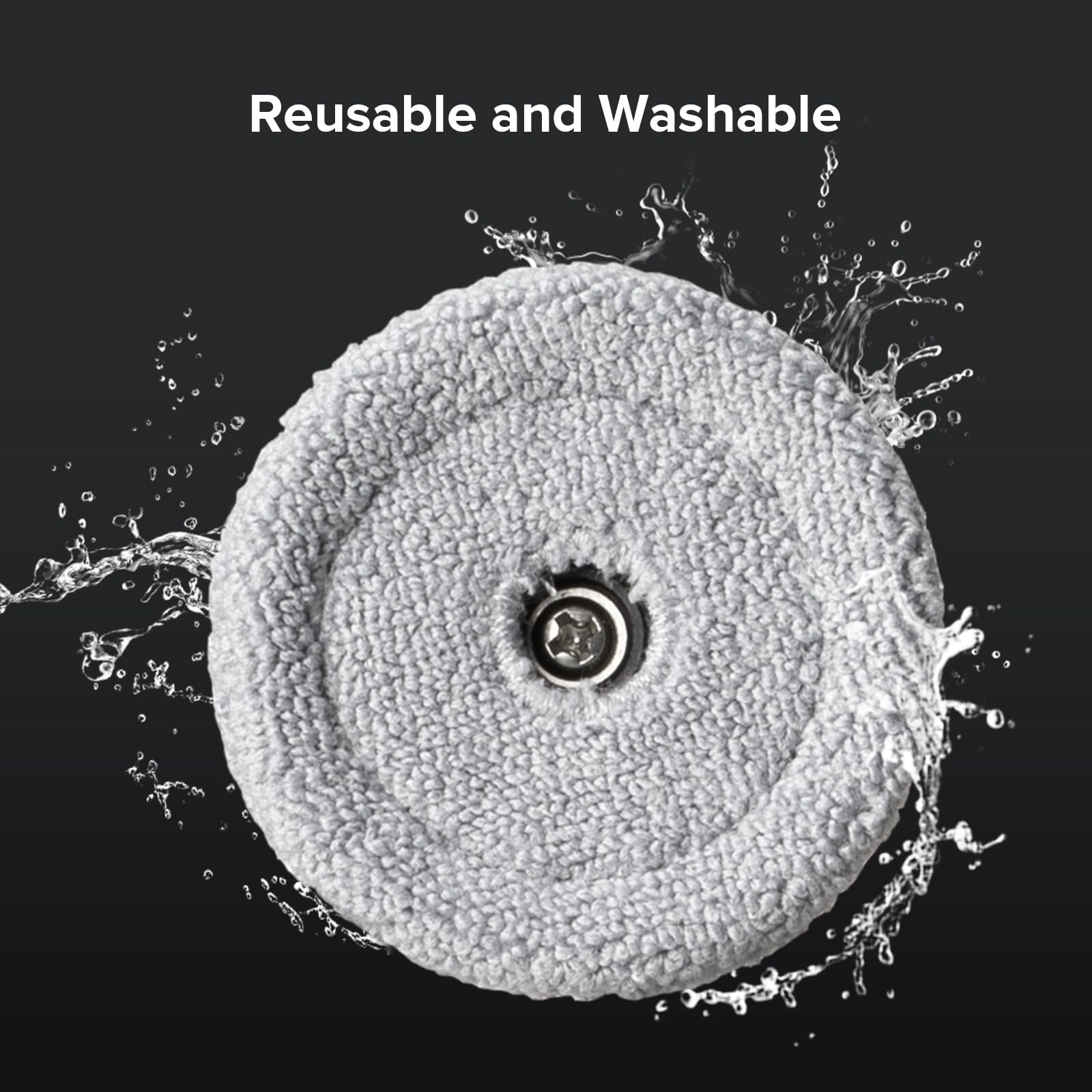 roborock 2 Pack Side Mop Cloths Saros 10 Robot Vacuum Cleaner, Mop Pad Replacement Accessories