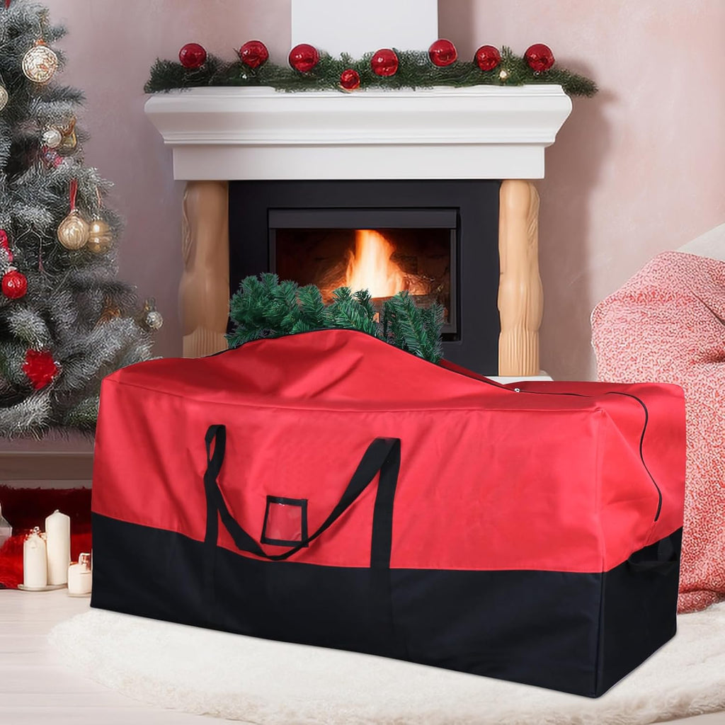 Skiennix Christmas Tree Storage Bag - Extra Large Waterproof 600D Oxford for 7.5 Ft Trees | Zipper & Card Slot