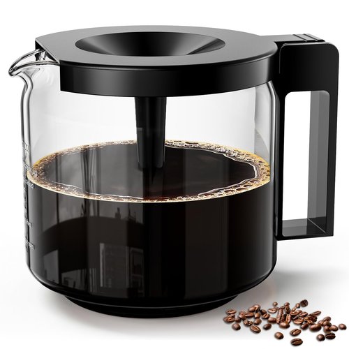 1.25L Coffee Pot Replacement for Technivorm 89830 Coffee Maker, Glass Carafe for Moccamaster KBG, KBGV & CDG KBG Brewers, Glass Coffee Pot, BPA Free, Dishwasher Safe