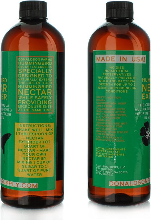Hummingbird Nectar Extender - All-Natural Formula Extends Nectar Life | 16 oz Bottle for Longer Freshness