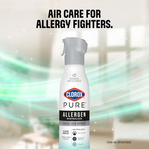 Clorox PURE Allergen Neutralizer Spray - Clean Breeze Scent, 8 Ounces for Daily Air Freshening