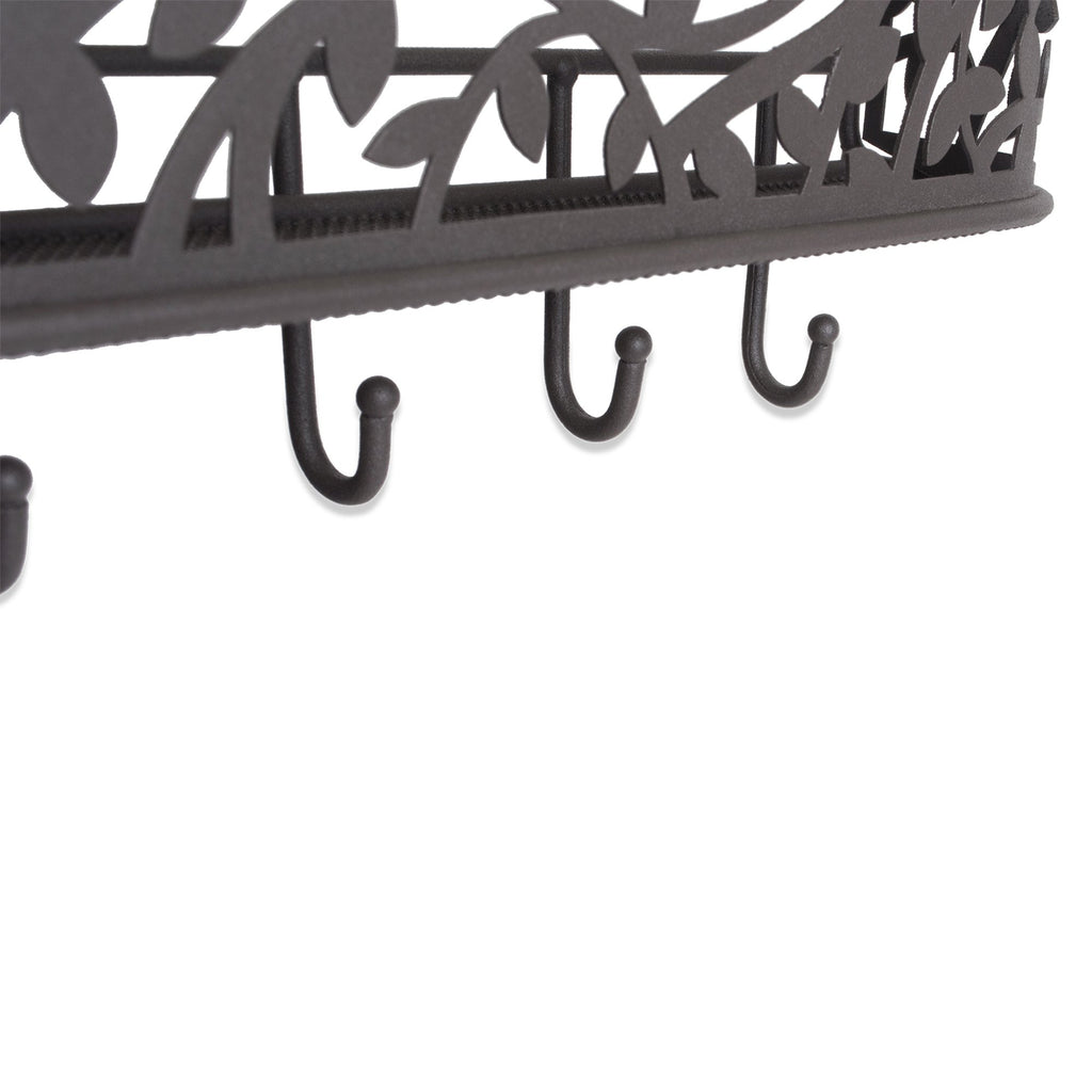 DII Wall Mounted Mail, Letter & Key Holder, Gray, Medium