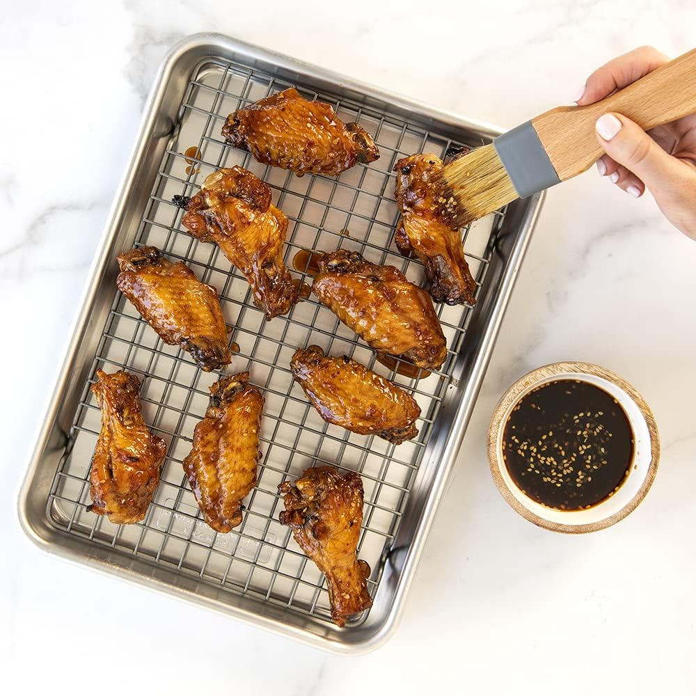 Nordic Ware Naturals® Quarter Sheet Pan - Oven-Safe Nonstick Grid for Easy Baking