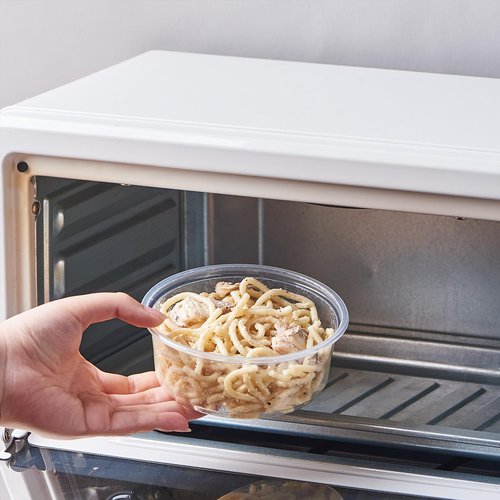 Jaluxing [150 Set - 16 oz. Plastic Deli Disposable Food Storage Containers With Airtight Lids