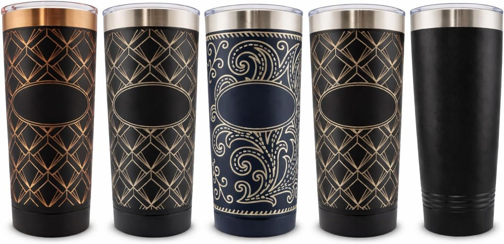 Skiennix Personalized Engraved 20oz Tumbler - Custom Stainless Steel Travel Mug for Men & Women