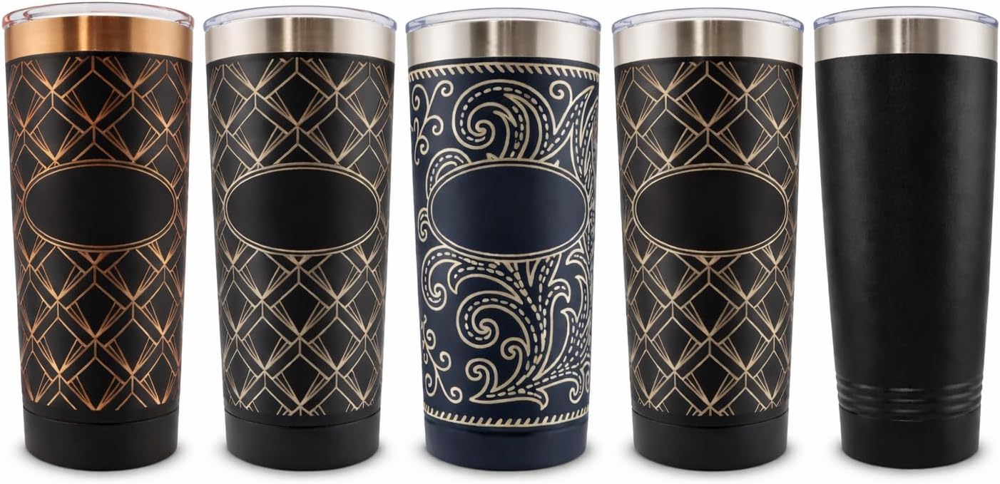 Skiennix Personalized Engraved 20oz Tumbler - Custom Stainless Steel Travel Mug for Men & Women