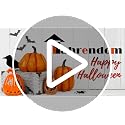 Fahrendom Halloween Mummy Throw Pillow Cover 12x20 Inch Spooky Decor