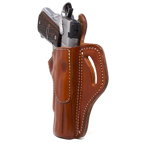 1791 Gunleather 1911 Holster, Right Hand OWB Leather Gun Holster for Belts fits All 1911 Models with 4" and 5" Barrels (Classic Brown)