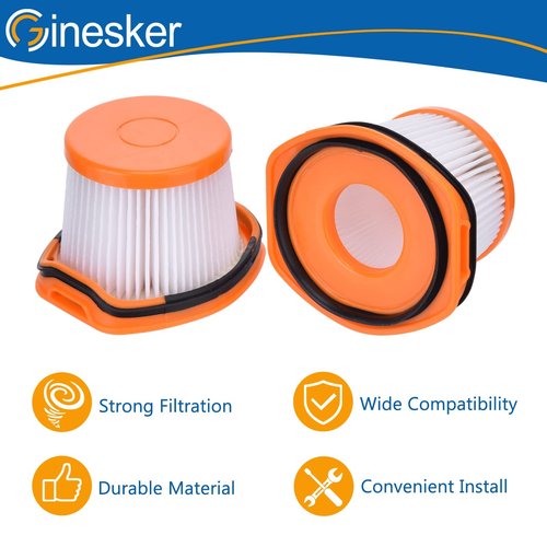 4 Pack Replacement Vacuum Filter for Shark Wandvac System WS620 WS630 WS632 WS642 WS632BLBRN WS632GDBRN WS632GNBRN WS632PKBRN WS632RGBRN, Replace to Part # XFFWV360