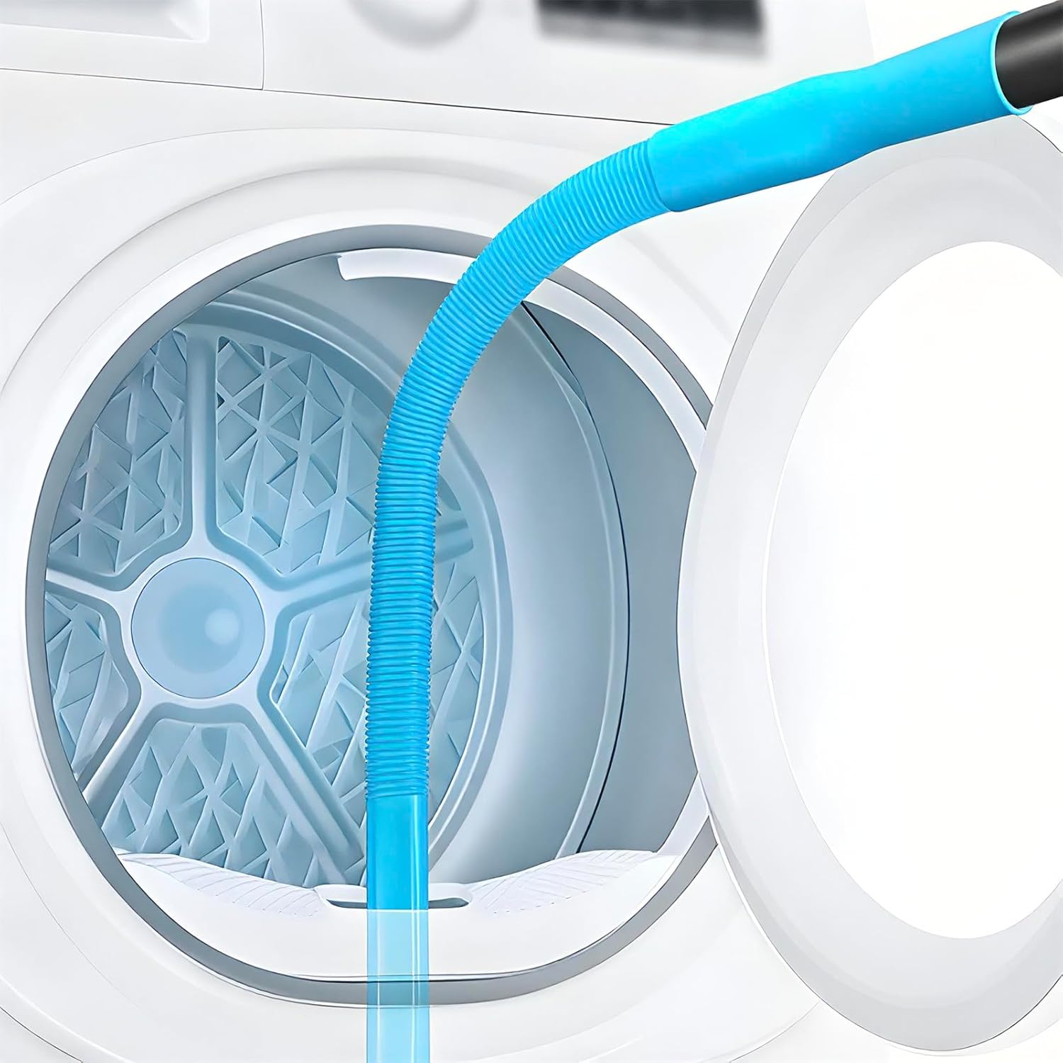 Upgraded Dryer Lint Vent Cleaner Kit - Flexible Vacuum Hose Attachment for Efficient Lint Removal | Universal Deep Cleaning Brush for Clogged Ducts
