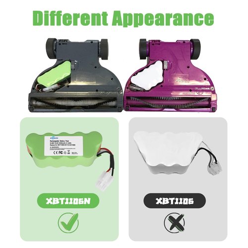 KUNLUN 10.8V XBT1106N Battery Replacement for Shark SV1110 SV1106N SV1110N SV11O6N SV116N Freestyle Navigator Cordless Stick Vacuum Cleaners