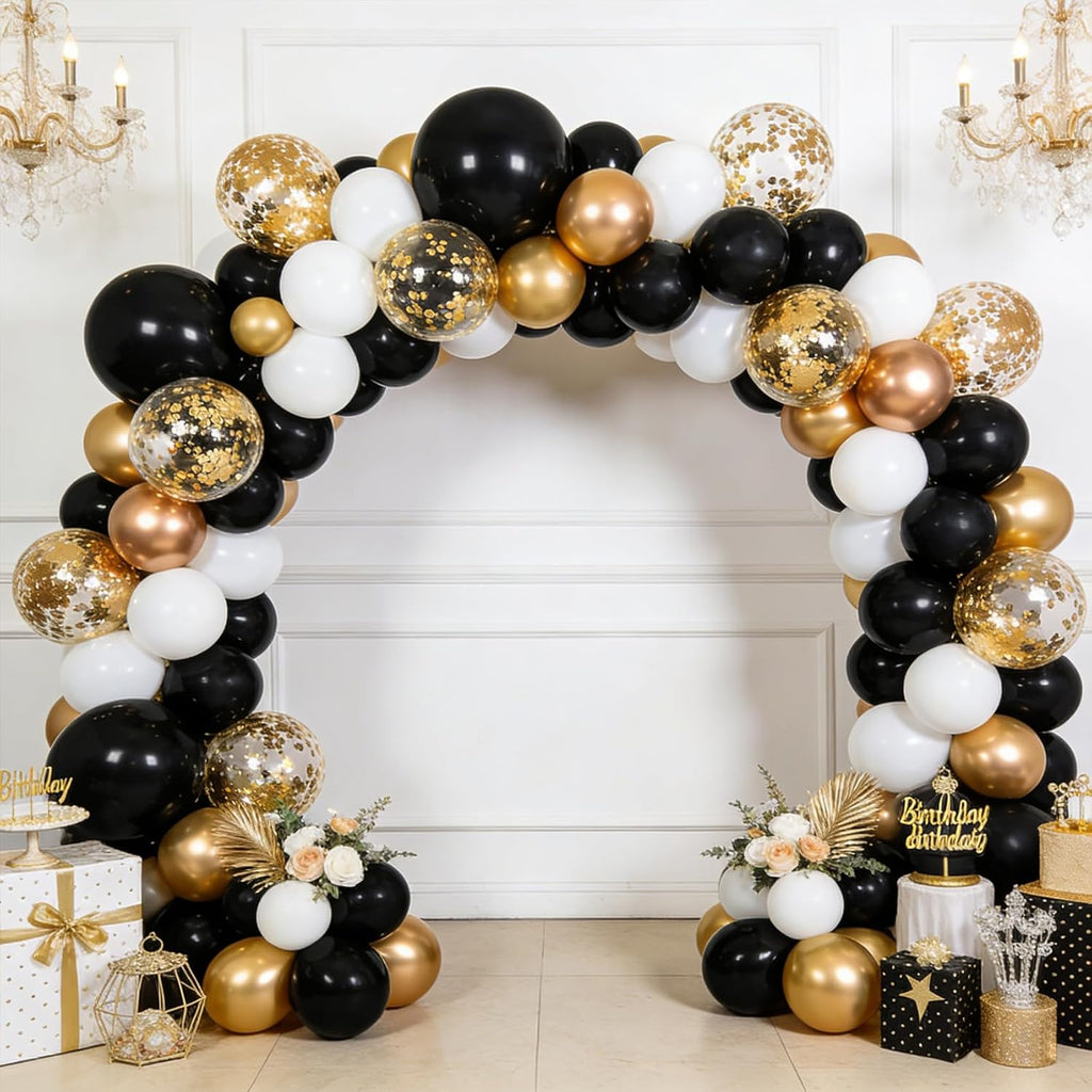 Black Balloons - 60 PCS 12-Inch Latex Balloons for Birthday, Wedding, Baby Shower & Holiday Decor