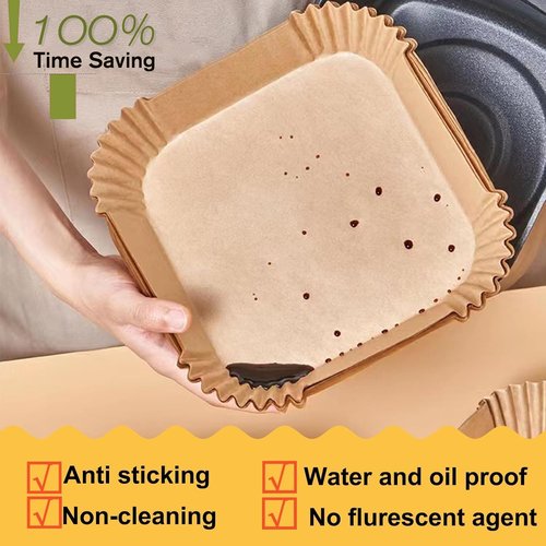 Chefman Air Fryer Liners - Disposable Parchment Paper for 4QT/5QT Air Fryers | 150 Pcs, 7.5 Inch