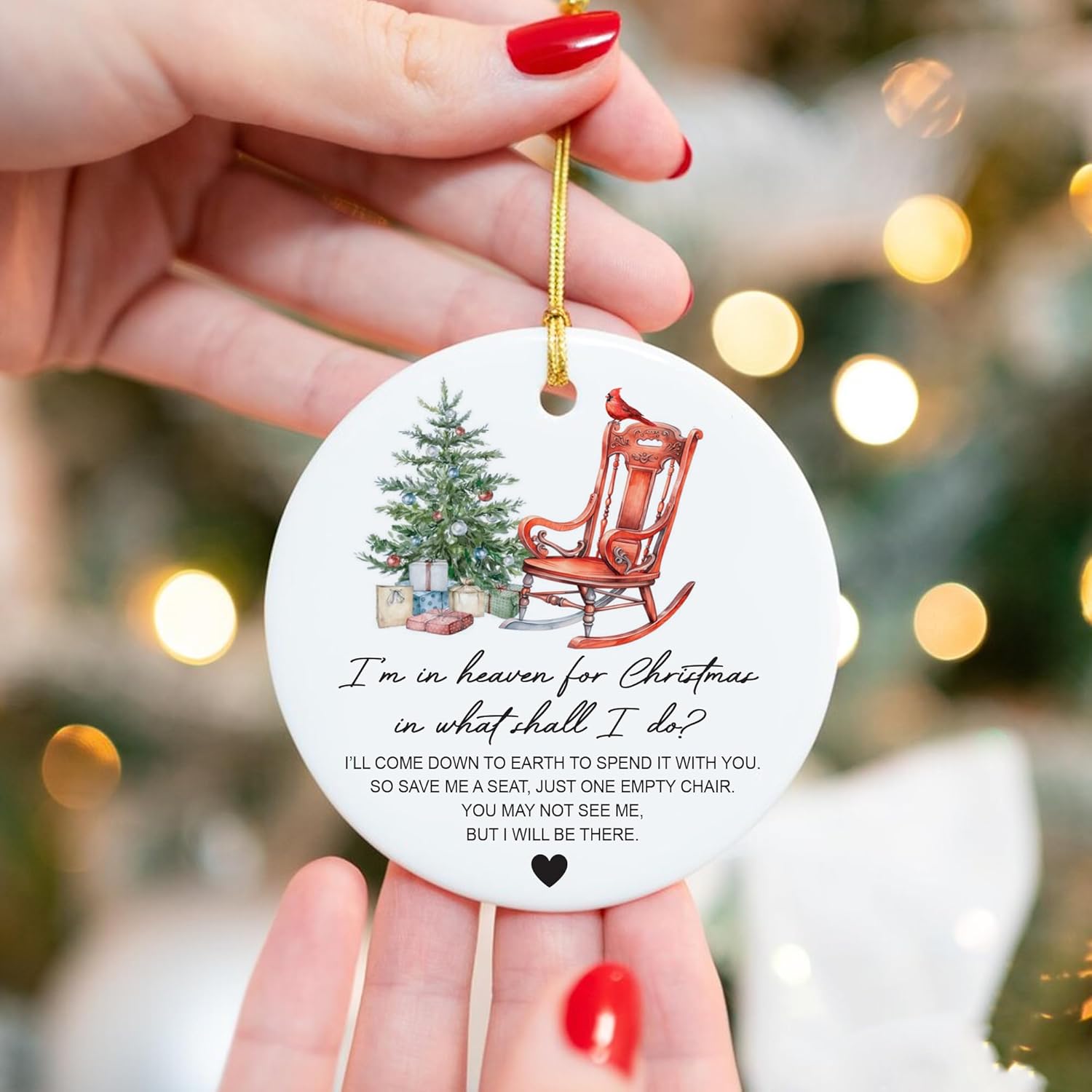 Regine Switzerland Memorial Ornaments - Heartfelt Remembrance Gifts for Loved Ones | Christmas in Heaven Design