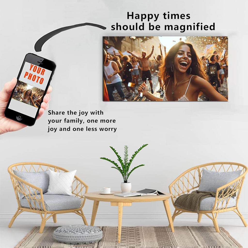 Skiennix Personalized Canvas Prints - Transform Your Photos into Stunning Wall Art | Ideal for Home Decor (32"L x 16"W)