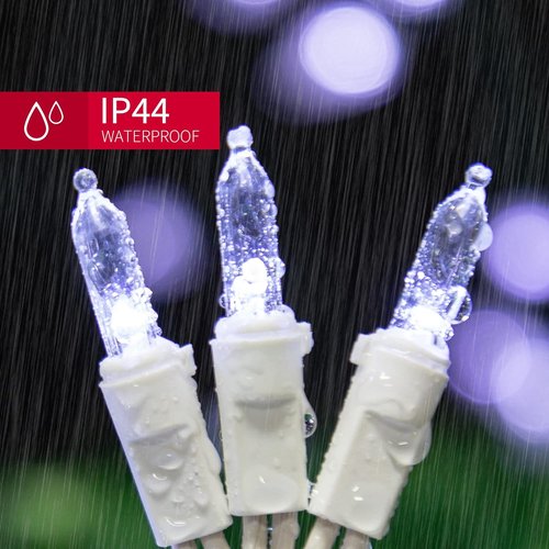 LAMPHOME Mini LED String Lights - 21.6FT White Indoor/Outdoor Christmas Decor for Parties & Weddings