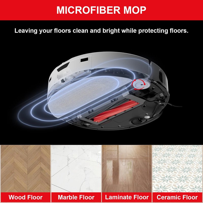 29 PCS Accessories Kit for Roborock S8 Max/MaxV Ultra Robot Vacuum Cleaner, Replacement Parts Include 2 Roller Brushes, 1 High-Speed Cleaning Brush, 4 Mop Pads, 6 Dust Bags, 6 Side Brushes, 4 Filters