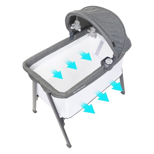 Baby Trend Lil Snooze™ Large Bassinet Plus, Restful Grey