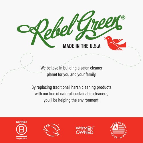 Rebel Green Spotless Toilet Bowl Cleaner - Natural, Plant-Based, Organic, Eco-Friendly, Non-Toxic Bathroom Cleaner, Chamomile Orange Blossom Scent - 24 oz - 2 Pack