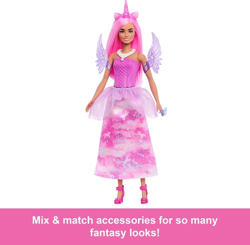 Barbie Advent Calendar - 24 Surprise Toy Accessories & Transforming Fashion Doll | Unicorn, Pets & More