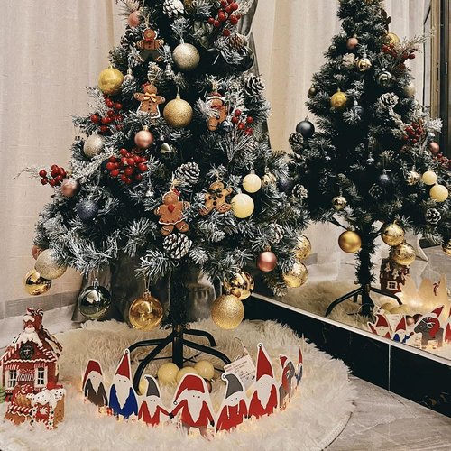DJEMMPS Christmas Tree Stand, Folding Xmas Tree Stand Metal Christmas Tree Stand for Artificial Tree Folding Stand,Christmas Tree Base, Fits 0.5-1.25 Inch Pole