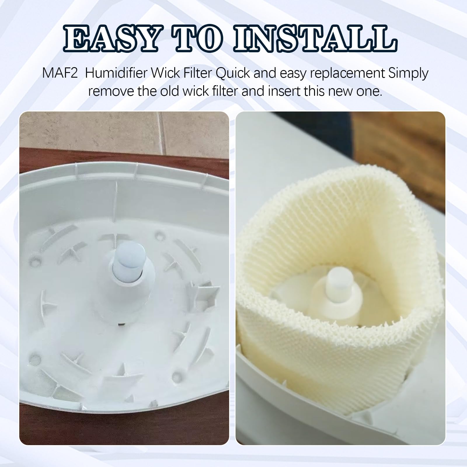 MAF2 Humidifier Wicking Filters Compatible With AIRCARE Essick Air Moist Air MA0800 MA0600 MA08000 MA0601 for Kenmore 15408 15508 154080 17006 29706 29988 Series Humidifier Replacement Filter (1-Pack)