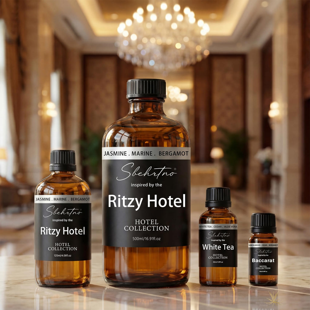 Sbehrtno Hotel Collection Diffuser Oil – Inspired by Iconic Five-Star Coastal Hotel Scents – for Essential Oil & Waterless Diffusers (0.34 Fl Oz (Pack of 1))