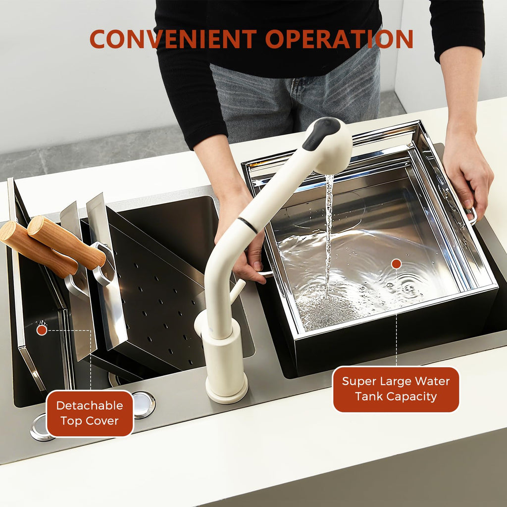 Z-stralink Rice Roll Steamer, Cantonese Stainless Steel 2-Tier Rice Noodles Steamer Machine, Steam Rice Roll Maker with Long Wooden Handle for Commercial and Home Use for Cheung Fun/Dumplings/Dim Sum