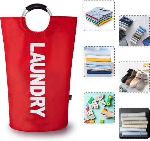 Caroeas 90L Waterproof Laundry Basket - Collapsible Hamper with Padded Handles | 13 Colors Available