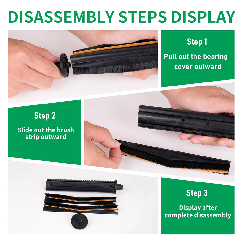 L40 Ultra TriCut Main Brush Replacement Compatible with Dreame X40 Ultra/X30 Ultra/L10s Pro Ultra/L10s Ultra/L20 Ultra | Anti-Hair Wrap Roller | Deep Cleaning for Pet Hair, Carpet & Hard Floor