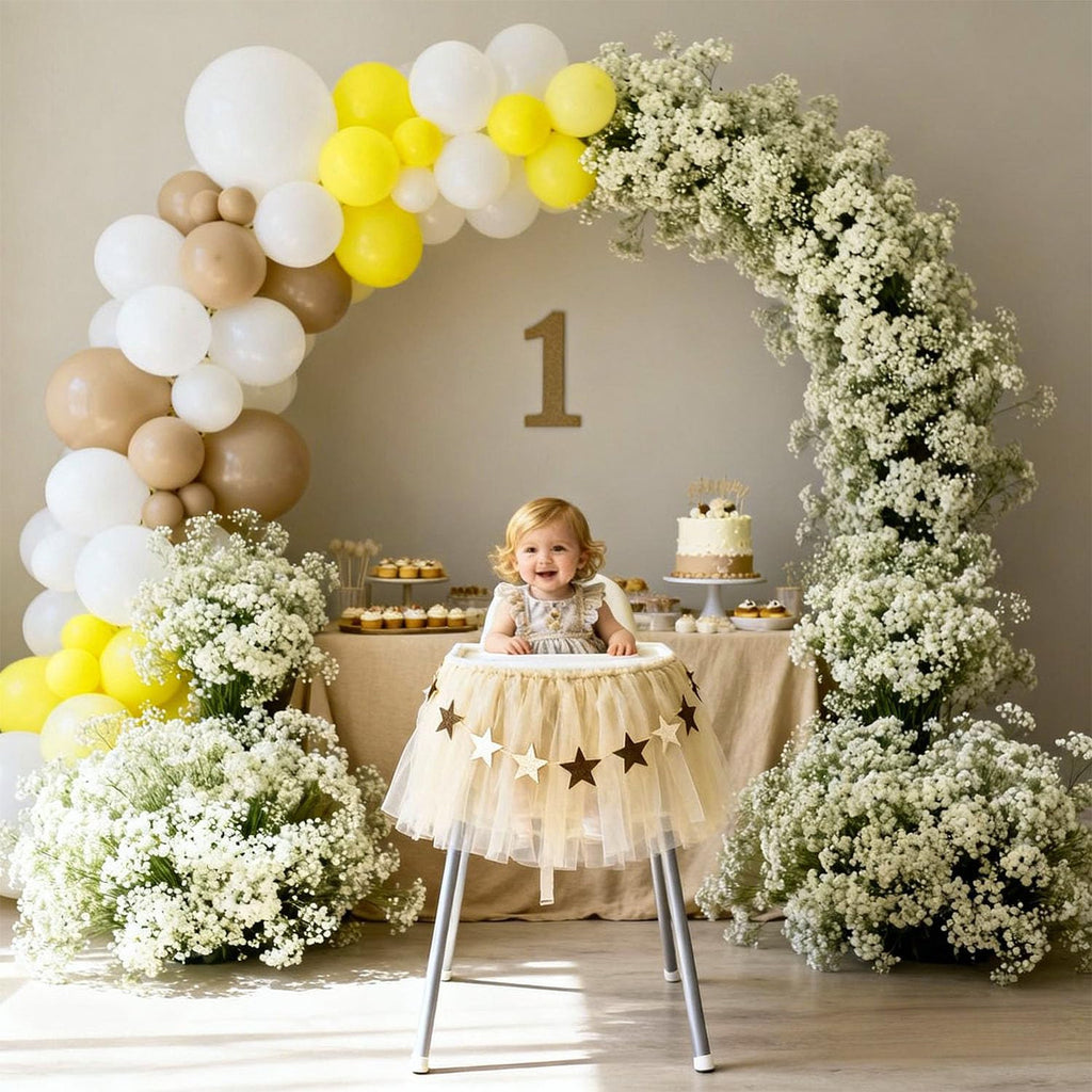WishToday 200 Pcs Artificial Baby's Breath Flowers Bulk, Real Touch White Gypsophila Fake Flowers with Bendable Stems for Wedding Bouquets, Centerpieces, DIY Crafts, Home Garden Decor