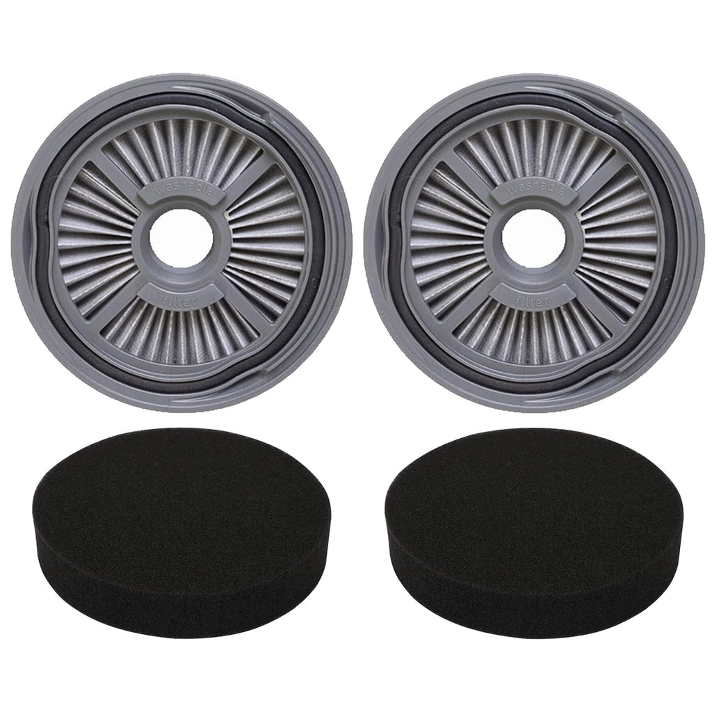 Aolleteau 1543 Filter Compatible with Bissell Symphony Pet All-in-One Vacuum and Steam Mop 1543 Series, 15436, 15437, 15438, Compare to Part# 1606886 （1 Pack Vacuum Filter & 1 Pack Foam Filter）
