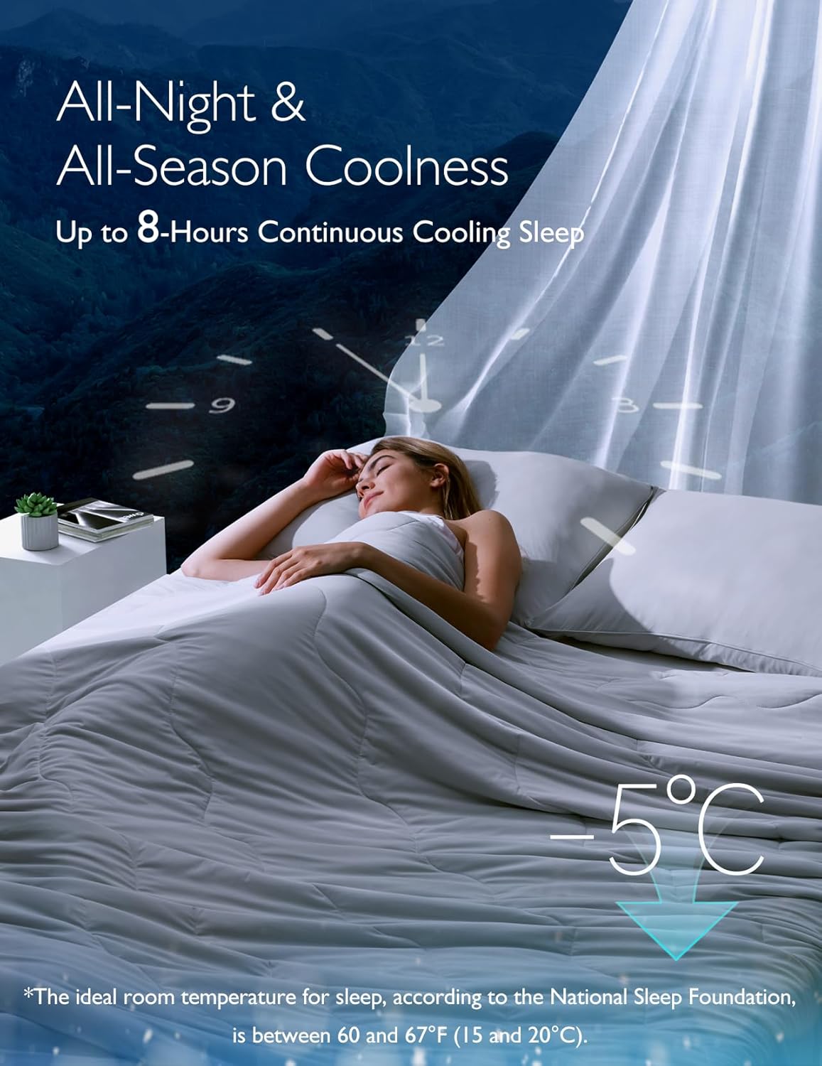 Momcozy Pregnancy Pillow - Cooling Comfort for Hot Sleepers | Comfortable Support for Expecting Moms