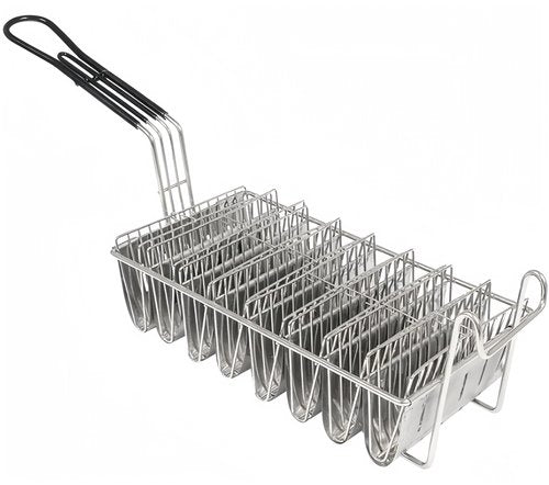 Senvasfa 8 Shells Taco Shell Fryer Basket with Detachable Handle,Commercial Grade Stainless Steel Hard Shell Maker Mold Taco Fryer Basket Each Time Deep Frying 8 Crispy Taco Shells