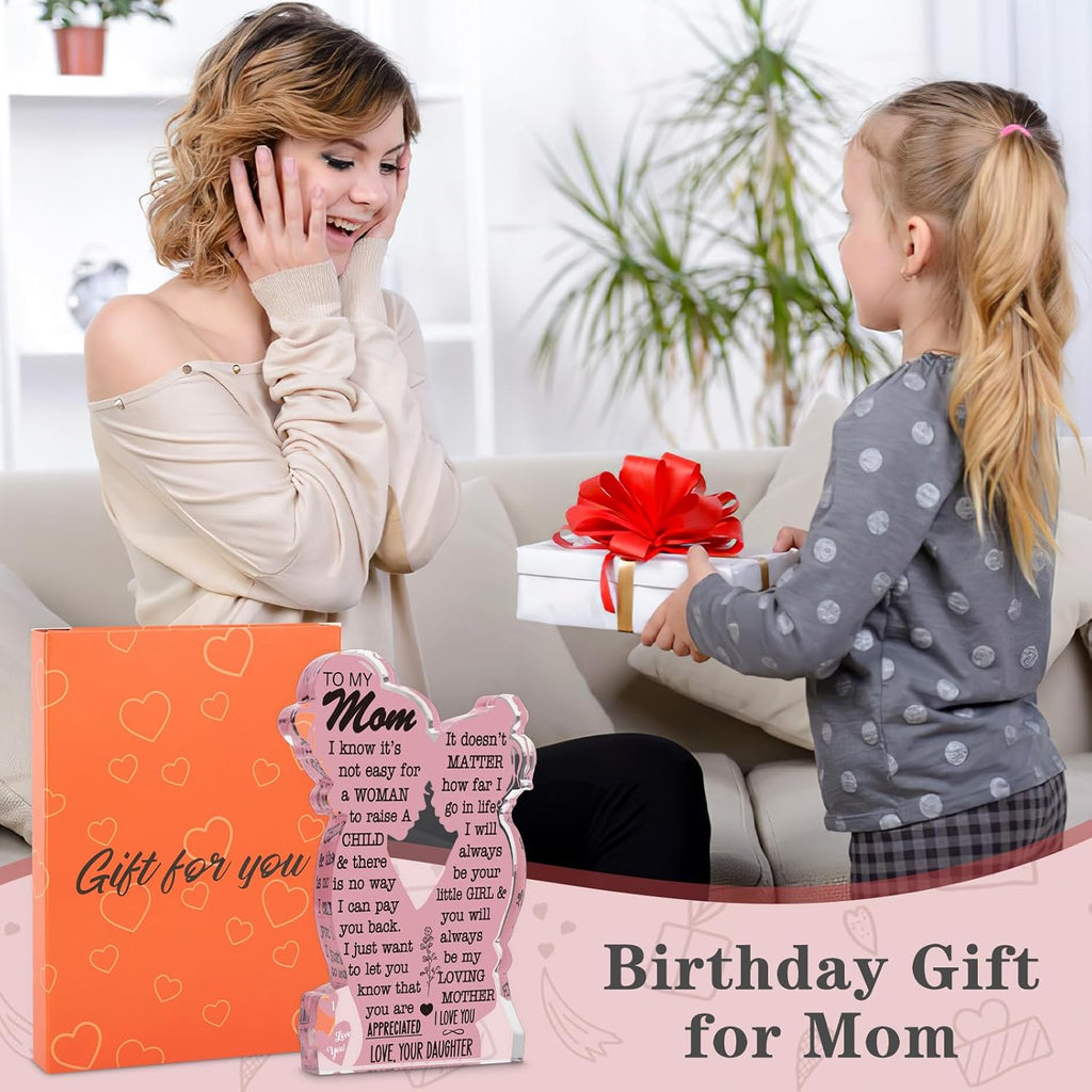 Regine Switzerland Acrylic Plaque - Best Mom Ever Gift | Unique Christmas & Birthday Ideas - 5x3in