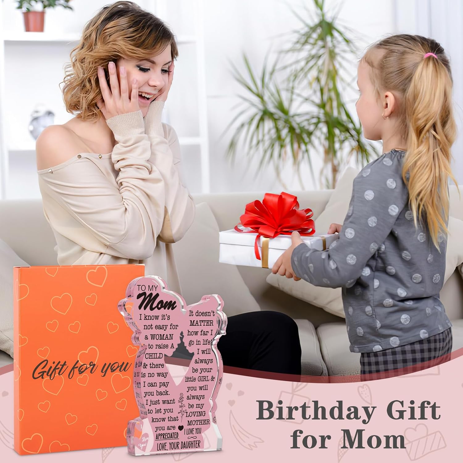 Regine Switzerland Acrylic Plaque - Best Mom Ever Gift | Unique Christmas & Birthday Ideas - 5x3in