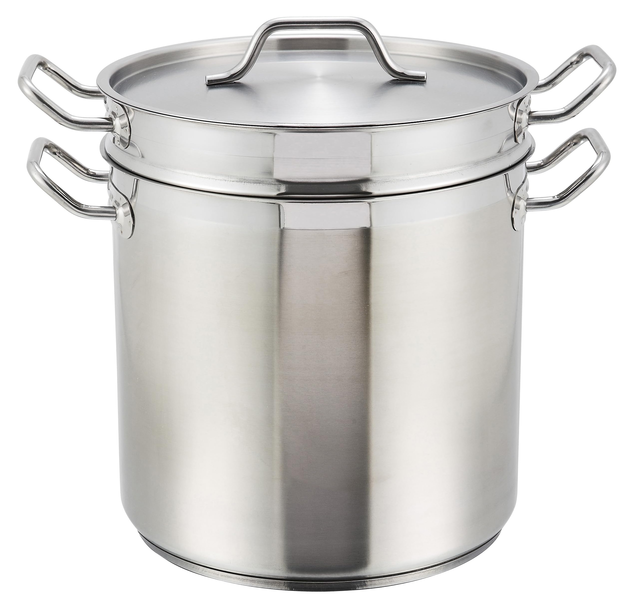 Winco 12qt S/S Double Boiler w/Cover