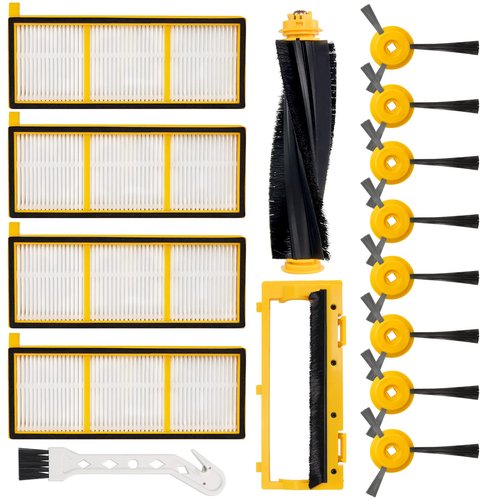 Replacement Accessories for Shark ION Robot by Techecook-Compatible with RV700, RV720, RV750, RV750C, RV755 shark ion replacement parts, Replaces RVFFK700 & RVSBK700 shark ion robot replacement parts