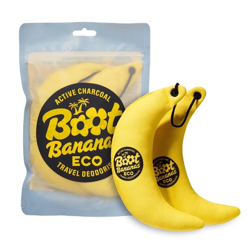 Boot Bananas Eco Travel Deodorisers | Light Weight, Sustainable, Reusable Sports Shoe & Glove Deodorizer Odour Neutralizer & Air Purifier | Eco-Conscious | Lasts up to 12 Months | 1 Pair