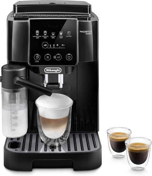 De'Longhi Magnifica Start Automatic Espresso Machine - Auto Milk Frother & Built-In Grinder | 5 One-Touch Recipes for Home Barista Coffee